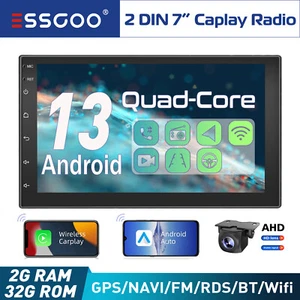 2DIN 7" Android 13 2+32G Carplay Autoradio GPS RDS Bluetooth WiFi Rückfahrkamera - Bild 1 von 13