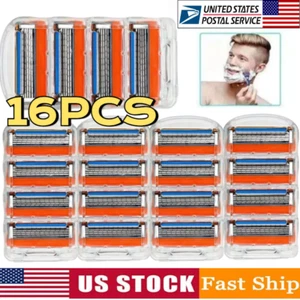 16Pcs Replacements 5Layer Men' For GiIIette Fusion Proglide Power Razor Blades - Picture 1 of 9