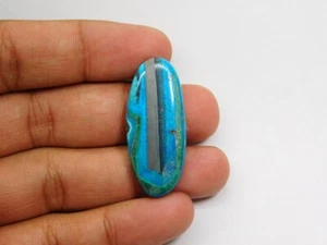 Top 100 % natürlicher Chrysokoll Cabochon lose Edelstein für Schmuck 44 kt. ME-3096 - Bild 1 von 3