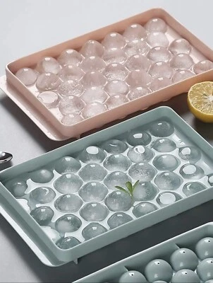 Ball Ice Cube Trays Small Pink Plastic Kitchen - Image 1 of 3