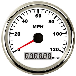 85mm GPS 0-120MPH Speedometer Odometer Waterproof for Car Marine Truck USA STOCK - Picture 1 of 8