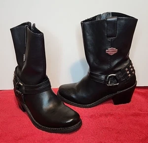 Harley Davidson Boots Womens size 9 Cuban Heel - Picture 1 of 20