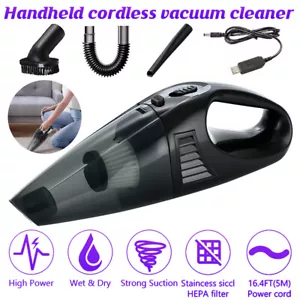 6000PA Cordless Handheld Vacuum Cleaner Dust Buster Vacuum Charging for Car Home - Picture 1 of 14