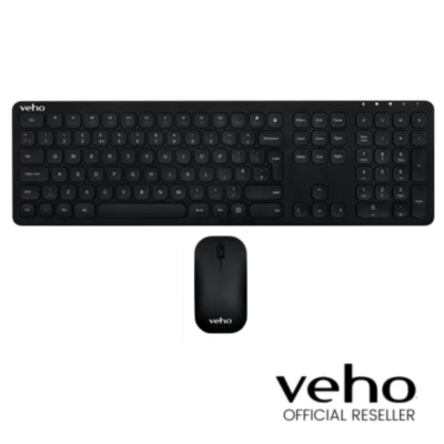VEHO HUT8 WZ-1 SLIMLINE WIRELESS KEYBOARD AND SCROLL MOUSE COMBO - VHK-001-WZ1 - Image 1 of 4