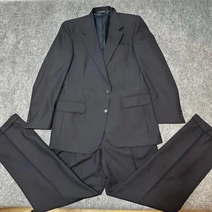 Burberry London Anzug Herren 42 lang dunkelmarine Wolle Bundfaltenhose Made in USA - Bild 1 von 24
