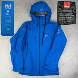 Helly Hansen Professional Tech Men’s Odin Vertical RECCO Ski Blue Shell Jacket M - Picture 1 of 24