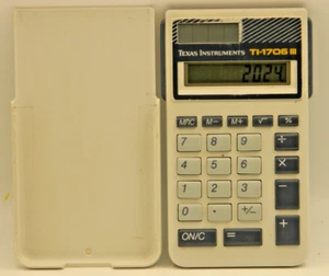 Texas Instruments TI-1706 II Calculator with Case -  Pocket/Purse size - Solar - - Picture 1 of 6
