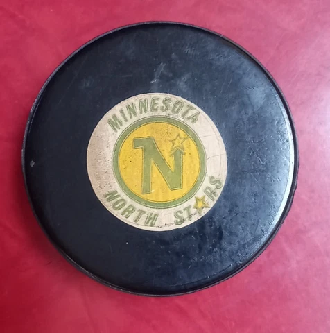 Original 1979-82 Minnesota North Stars Official NHL Game Puck Cover