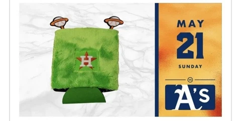 Houston Astros Orbit Can Cooler Koozie Pre-Sale 05/21 Cover