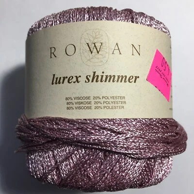Rowan Lurex Shimmer Light Purple Metallic Yarn 25 grams 104 Yards - Image 1 of 4