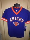 New York Knicks Kristraps Porzingis Jersey Tee Shirt Blue & Orange