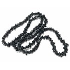 Black Tourmaline Beads Chip 5-8mm Long Strand Of 200+