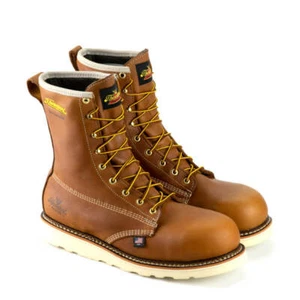 Botas Thorogood 8" Cuña Punta de Seguridad Compuesta 804-4210 Hechas en EE. UU. Impermeables - Imagen 1 de 4