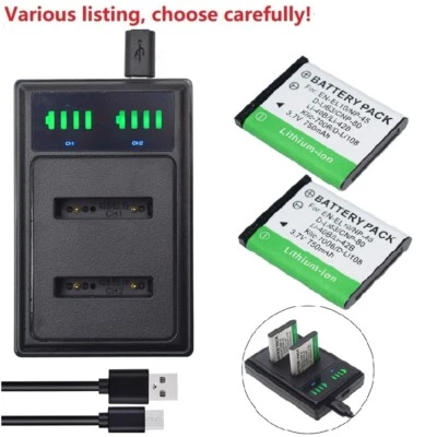 NP-80 Battery or Dual Charger For Casio EX-Z1 Z2 Z270 Z280 Z550 Z33 S5 S9 NP-82 - Image 1 of 4