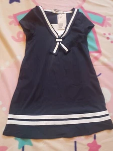 ☆Mädchen Sommerkleid H&M Gr. 110/116 Jerseykleid Matrosenkleid Maritim ☆ - Bild 1 von 3