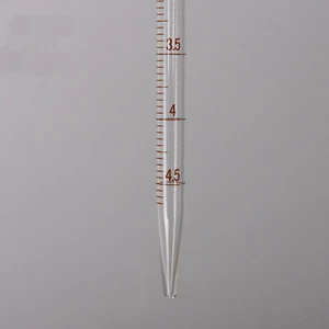 Pipeta gotero de laboratorio de pipeta de vidrio transparente de 50 ml con herramienta de línea de escala + bola libre - Imagen 1 de 12