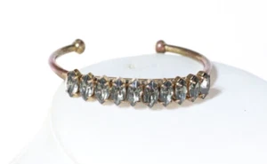 Elizabeth Cole Rhinestone Cuff Bracelet READ DESCRIPTION - Picture 1 of 7