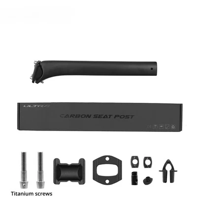 Carbon Road Bike Seatpost Offset 15mm Matte Durable/Sturdy Cycling Seatpost - Image 1 of 4