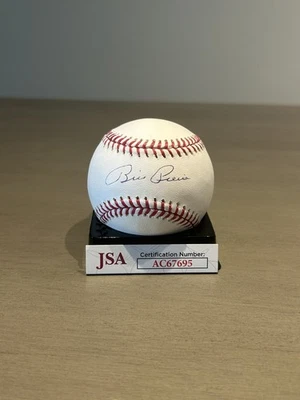 Бейсбольный мяч с автографом Билли Пирса JSA  - Изображение 1 из 2