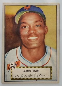 1952 TOPPS BASEBALL MONTE IRVIN #26 RED BACK NEW YORK GIANTS EX! - Picture 1 of 2
