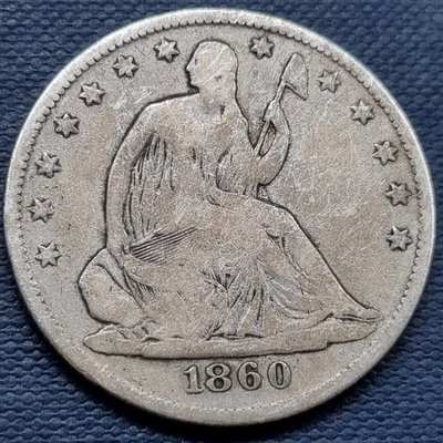 1860 O Seated Liberty Half Dollar 50c Better Grade #93728 - Image 1 of 2