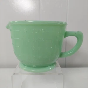 Vintage Jadeit grün Glas 1 Pint Messbecher - Bild 1 von 10