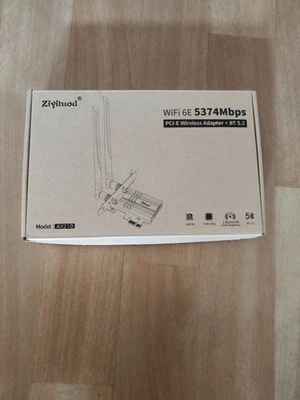 Carte WiFi6E Ziyituod 5400Mbps Tri-Bande - Compatible Windows 11/10/linux 64-Bit - Photo 1/4