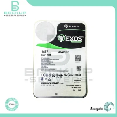 ST14000NM0001 Seagate Exos 2X14 14TB 7.2K SAS 12Gbps 3.5in  Hard Drive - Image 1 of 3