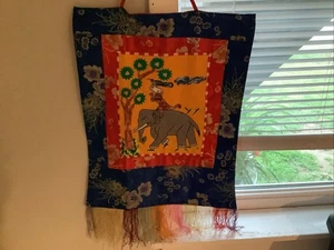 Thangka Of The 4 Friends Or Tibetan Buddhist Wall Hanging - 49 Cm - Picture 1 of 5