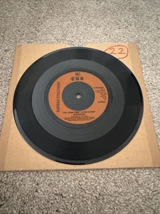 BARBRA STREISAND EVERGREEN FROM A STAR IS BORN OG UK 1977 CBS 7" 45 S CBS 4855 - Picture 1 of 2