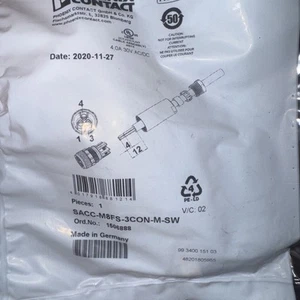 PHOENIX CONTACT 1506888 Female Connector SACC-M8FS-3CON-M-SW - Picture 1 of 2