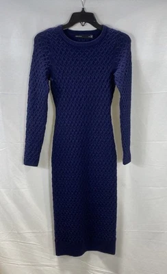 Karen Millen Blue Knit Bodycon Dress Women's Size XS - Image 1 of 4