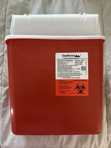 NEW Oakridge Products Sharps Container for Home and Professional Use 5.4 Qt. - Picture 1 of 2
