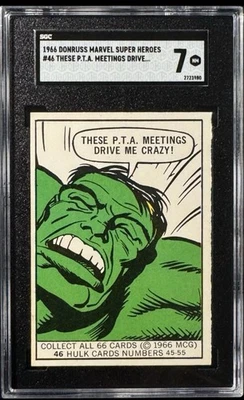 1966 Donruss Marvel Super Heroes #46 💥Rookie Card💥The Incredible HULK Graded 7 - Image 1 of 2
