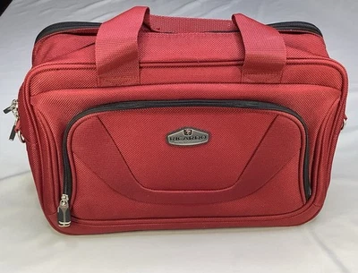 Bolso de Mano Richardo Beverly Hills Unisex de Lona Rojo 16x11 Equipaje Foto 1 de 4