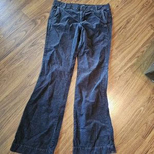 J. Crew Corduroy Woman's Pants Low Fit Black Dark Gray  Sz 6 *READ* - Picture 1 of 10