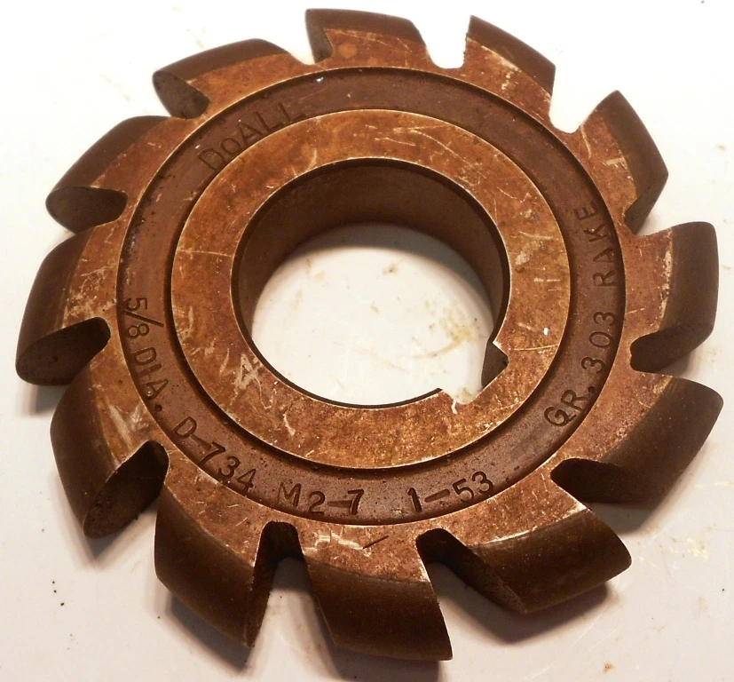 DOALL CORNER ROUNDING MILLING CUTTER, 3 1/2 X 5/8 X 1, D-734, M2-7, 1-53, GR 303 - Image 1 of 3