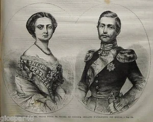 GRAV.1859:F.GUGLIELMO RE PRUSSIA-ADELAIDE D'INGHILTERRA - Bild 1 von 1