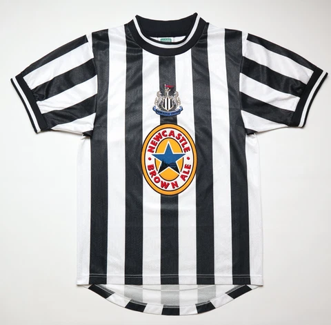 NEWCASTLE UNITED 1997/1999 HOME FOOTBALL SHIRT SOCCER JERSEY SCORE DRAW MEN'S S Cover