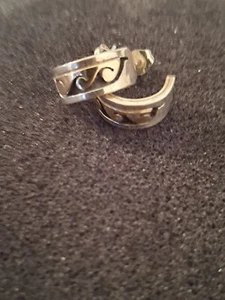 14k And Sterling Silver NAVAJO Earrings By P. Skeet - Picture 1 of 4