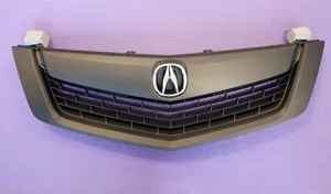 Se adapta a la parrilla superior del parachoques delantero ACURA TSX 09-10 todo negro con moldura con emblema - Imagen 1 de 2