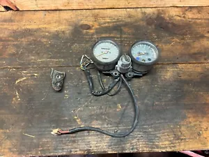 1974 Yamaha DT175 Speedometer Tachometer Key Switch Seat Latch Lock DT 175 - Picture 1 of 11