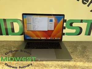 Apple MacBook Pro 15" 2017 A1707 i7-7920HQ 3.1GHz 16GB 512GB SSD macOS Ventura - Picture 1 of 6