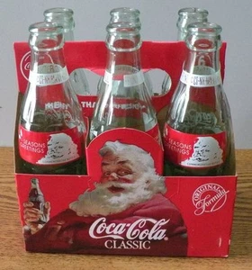 1991 Coca-Cola Coke Classic Seasons botellas de saludo conjunto de 6 enpty - Imagen 1 de 6