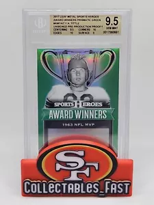 2017 Leaf Metal Sports Heroes Pre Production Proof Award Winners BGS 9.5 Prism - Picture 1 of 6
