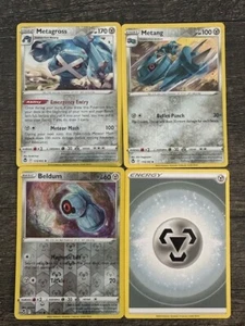 3 REV HOLO METAGROSS 119/195 RARE + METANG 118/195 + BELDUM 117/195 + METAL ENG - Bild 1 von 5