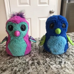 Hatchimals Blue Dragon Draggle & Pink Penguin Penguala Motorized Spin Master - Bild 1 von 14