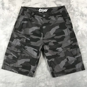 PLUGG Cargo Shorts, Men's 31, Grey Camo Skater EUC - Picture 1 of 8