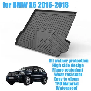 Rear Trunk Cargo Liner Floor Mat for BMW X5 2015-2023 and X3 Non 30e 2018-2023 - Picture 1 of 18