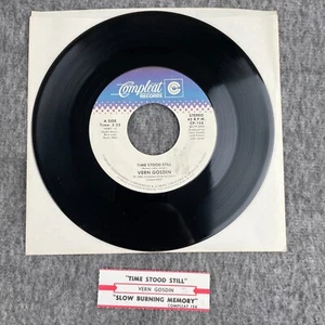 VERN GOSDIN Time Stood Still / Slow Burning Memory 45 Compleat CP-158 UNPLAYED - Picture 1 of 5